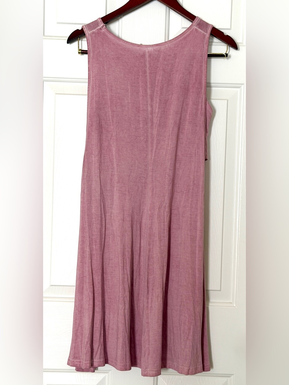 Altar’d State Dusty Pink Babydoll Tunic Dress Medium Soft Stretch Flowy Casual - Picture 2 of 7